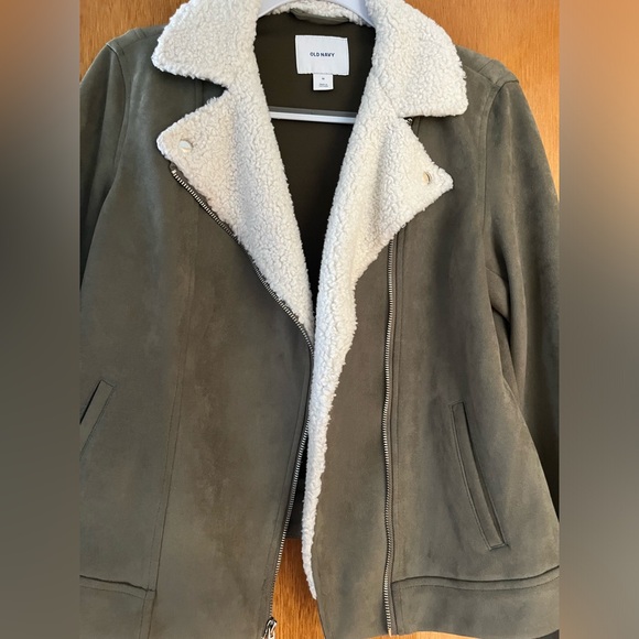 Women’s Faux suede Jacket with Sherpa lining - Picture 5 of 5